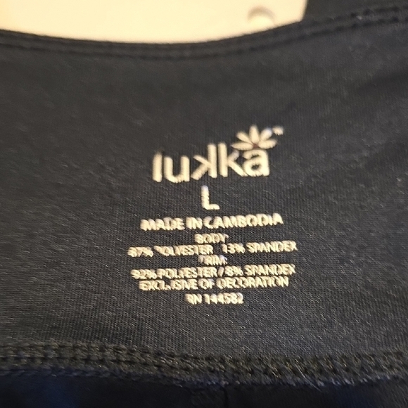 Lukka Pink and Black Long Sleeve Top with Hood and Leggings L - Picture 3 of 3